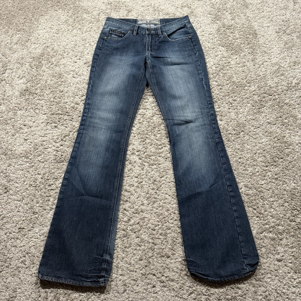 Chevignon Denim Women's Jeans Crystal SZ 26 Blue Dark Wash Low Rise